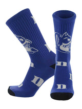 TCK socks Duke Royal/White / Large Duke Blue Devils Mayhem Crew Socks (Made in USA)