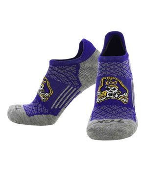 East Carolina Pirates No Show Tour Socks - Made in USA