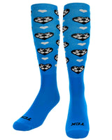 Soccer Ball Hearts Athletic Knee High Socks