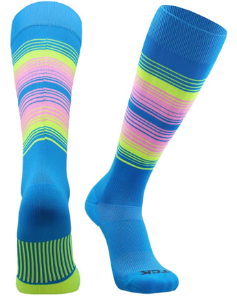 TCK socks Electric Blue/Neon Yellow/Bright Pink / X-Large TCK Performance Baseball Socks Dugout Hype