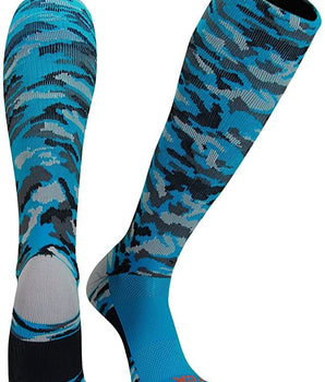 TCK socks Electric Blue / Small Elite Performance Camo Over The Calf Socks