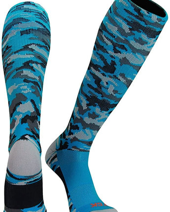 TCK socks Electric Blue / Small Elite Performance Camo Over The Calf Socks