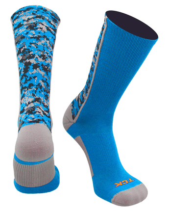 TCK socks Electric Blue / X-Large Digital Camo Crew Socks