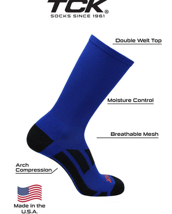 TCK socks Elite Performance 2.0 Crew Socks For Sports