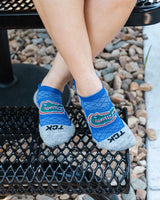 Florida Gators Tour No Show Tab Socks - Made in USA