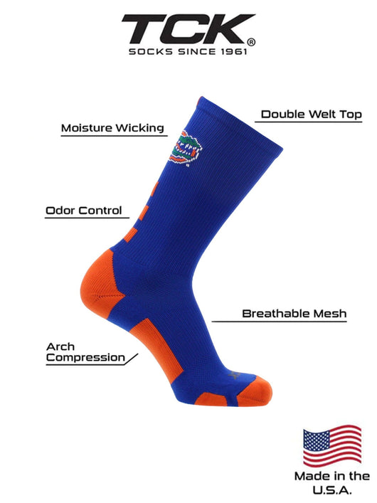 TCK socks Florida Gators Baseline Crew Socks