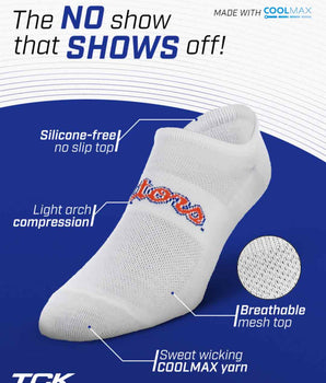 TCK socks Florida Gators / One Size TCK Florida Gators No Show Liner Socks (3-Pack)
