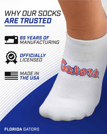 TCK socks Florida Gators / One Size TCK Florida Gators No Show Liner Socks (3-Pack)