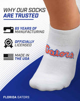 TCK socks Florida Gators / One Size TCK Florida Gators No Show Liner Socks (3-Pack)
