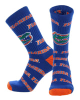 TCK socks Florida Orange/Blue/White / Large Florida Gators Mayhem Crew Socks (Made in USA)