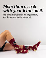 Florida State Seminoles Mayhem Crew Socks (Made in USA)