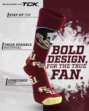 TCK socks Florida State Seminoles Mayhem Crew Socks (Made in USA)