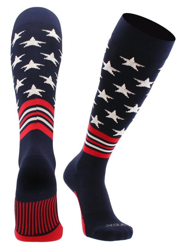 TCK socks Freedom Baseball Socks USA Stripes