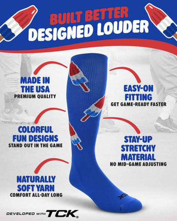 TCK socks Freedom Pop All-Over Tube Socks