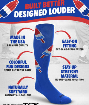 TCK socks Freedom Pop Athletic Knee High Socks