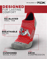 Fresno St. Bulldogs No Show Tour Socks - Made in USA
