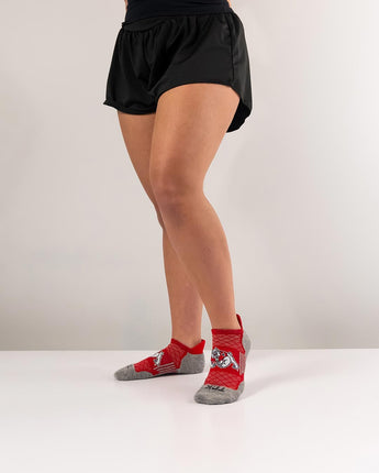 Fresno St. Bulldogs No Show Tour Socks - Made in USA