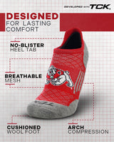 TCK socks Fresno St. Bulldogs No Show Tour Socks - Made in USA
