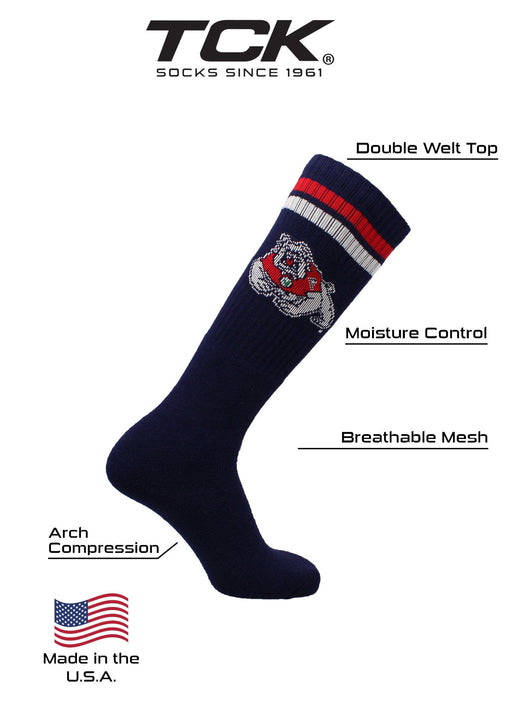 TCK socks Fresno State Bulldogs Socks Throwback Tube