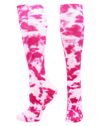 TCK socks Fuchsia/White / Small Tie Dye Multisport Tube Socks