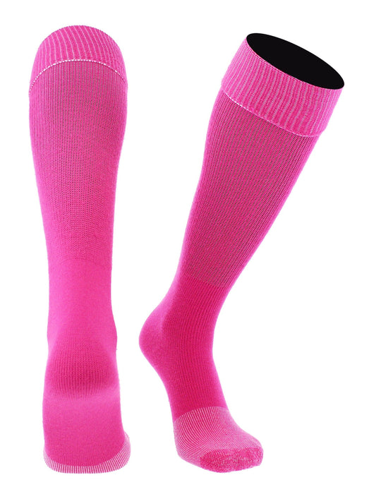 TCK socks Fuchsia / X-Large Soccer Socks Youth Toddler Adult Fold Down Top MS Multisport Tube Socks