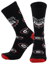 Georgia Bulldogs Mayhem Crew Socks (Made in the USA)