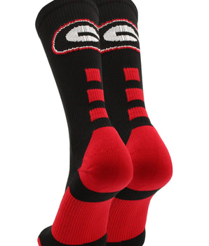 TCK socks Georgia Bulldogs Baseline Crew USA Made