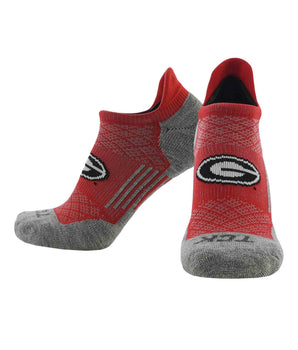 TCK socks Georgia Bulldogs / Large Georgia Bulldogs Tour No Show Tab Socks - Made in USA