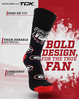 TCK socks Georgia Bulldogs Mayhem Crew Socks (Made in USA)