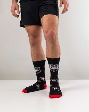 TCK socks Georgia Bulldogs Mayhem Crew Socks (Made in USA)