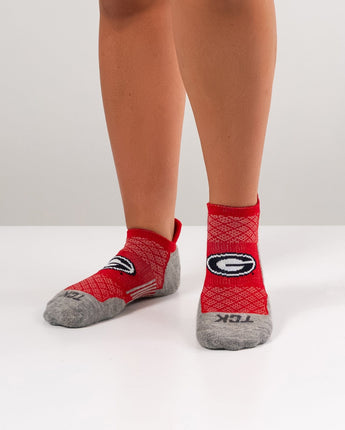 TCK socks Georgia Bulldogs No Show Tour Socks
