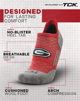 TCK socks Georgia Bulldogs No Show Tour Socks