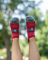 TCK socks Georgia Bulldogs No Show Tour Socks