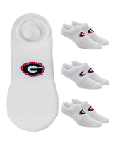 TCK socks Georgia Bulldogs / One Size TCK Georgia Bulldogs No Show Liner Socks (3-Pack)