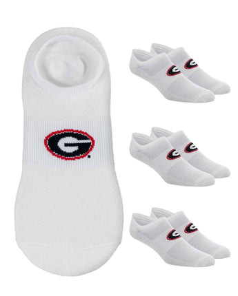 TCK socks Georgia Bulldogs / One Size TCK Georgia Bulldogs No Show Liner Socks (3-Pack)
