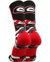 TCK socks Georgia Bulldogs Woodland Camo Crew Socks