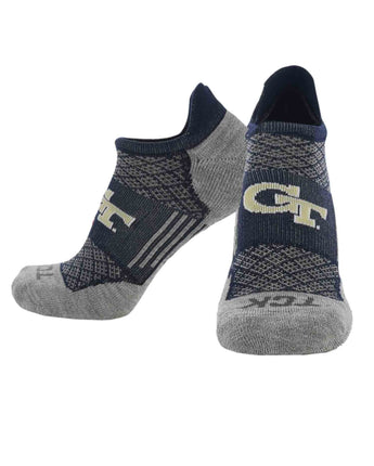 Georgia Tech Yellow Jackets No Show Tour Socks - Made in USA