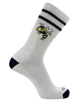 NCAA Vintage College Striped Socks - Georgia Tech Yellow Jackets (Large)