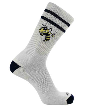 NCAA Vintage College Striped Socks - Georgia Tech Yellow Jackets (Large)