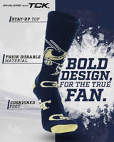 TCK socks Georgia Tech Yellow Jackets Mayhem Crew Socks (Made in USA)