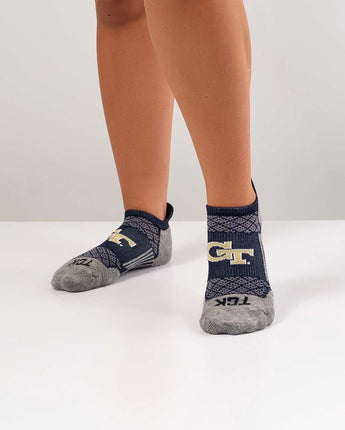 Georgia Tech Yellow Jackets No Show Tour Socks - Made in USA