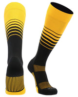 TCK socks Gold/Black / Small TCK Elite Breaker Striped Athletic Socks | Over-the-Calf Soccer & Baseball