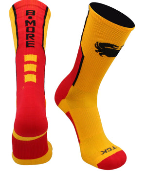 TCK socks Gold/Scarlet/Black / Large Baltimore Socks Crew Length Bmore Strong Socks