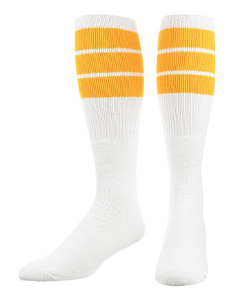 TCK socks Gold / Small Retro 3 Stripe OTC Tube Socks