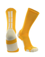 TCK socks Gold/White / Large Crew Socks Baseline 3.0 Adult Sizes Team Colors