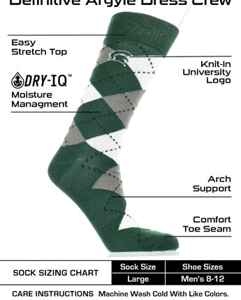 Michigan State Spartans Argyle Dress Socks – Collegiate Crew