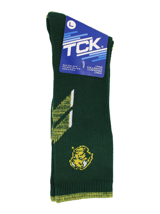 TCK socks Green/Yellow / Large North Dakota State Bison Socks North Dakota State University Bison Champion Crew Socks