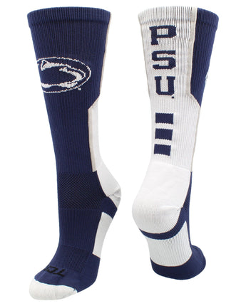 TCK socks Grey/Blue/White / Large Penn State Nittany Lions Socks Perimeter Crew