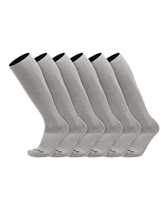 TCK socks Grey / Medium Work & Athletic Over The Calf Socks 6-pack