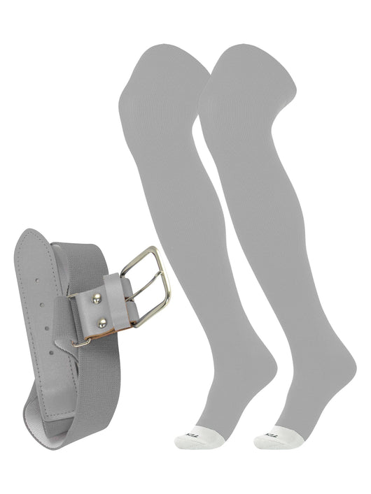 TCK socks Grey / Small Pro Plus Performance Prosport Over the Knee Socks Belt Combo